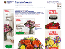 Tablet Screenshot of blumenbox.de
